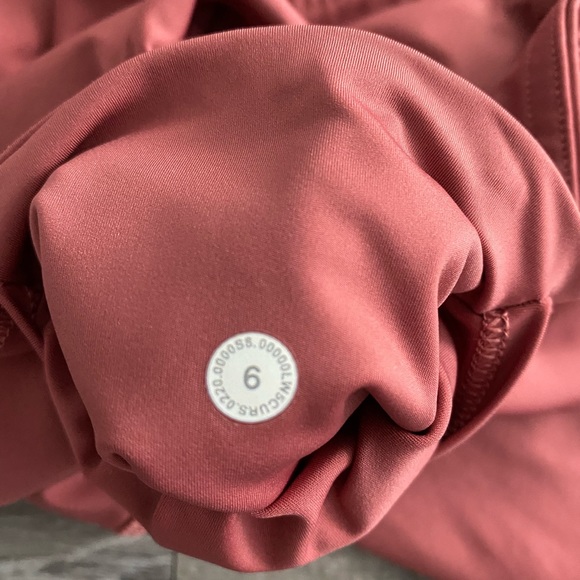 Lululemon Fast and Free leggings tights cherry tint pink Nulux - Picture 3 of 8